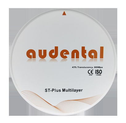 ST Plus Translucent Dental Zirconia Full Arch Multilayer Blocks 46% 900Mpa