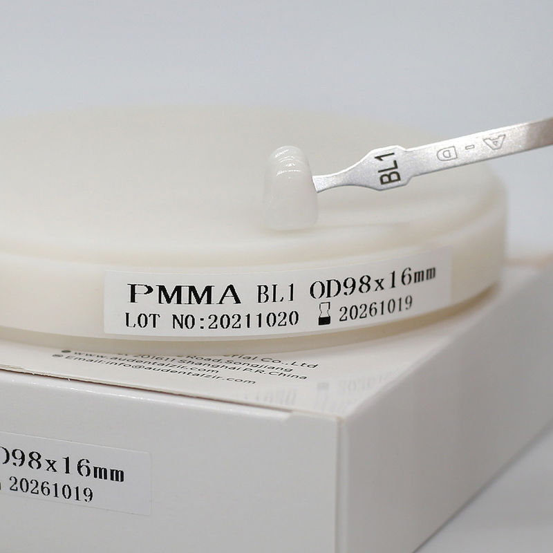 High qualtity digital 98mm PMMA block for full dentures&frameworks