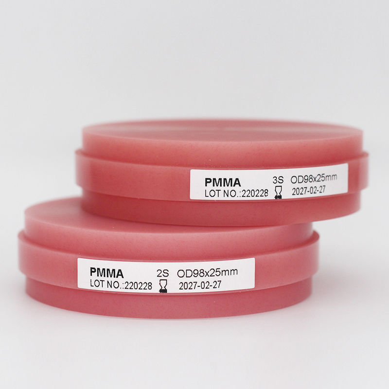 Pink Cad Cam Pmma Blocks Pmma Dental Bridge Full Dentures Framework