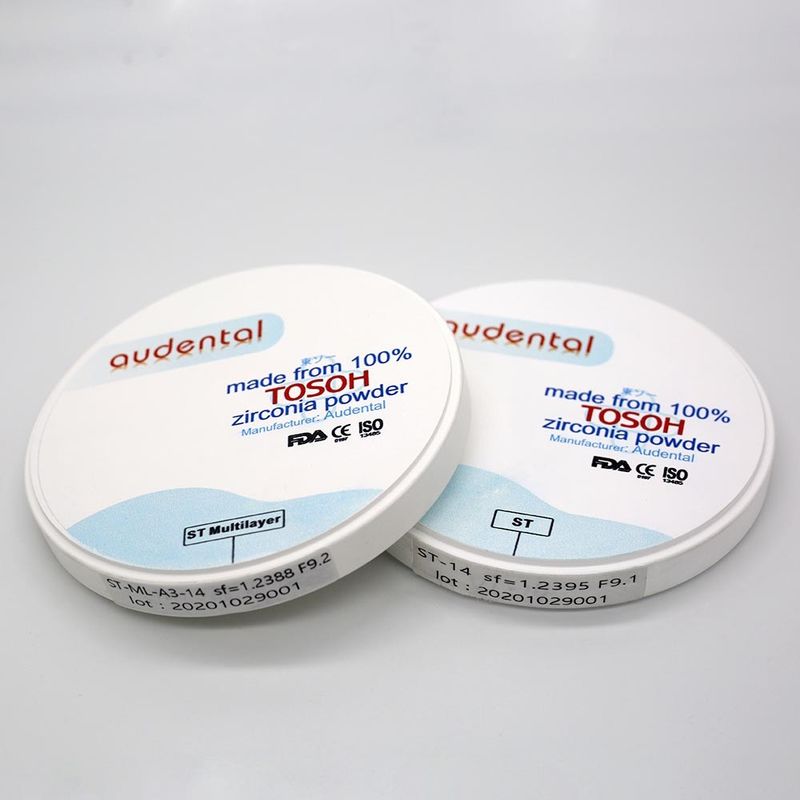 PreShaded Multilayer Zirconia Block Powder Zirconia Disc Super Translucency