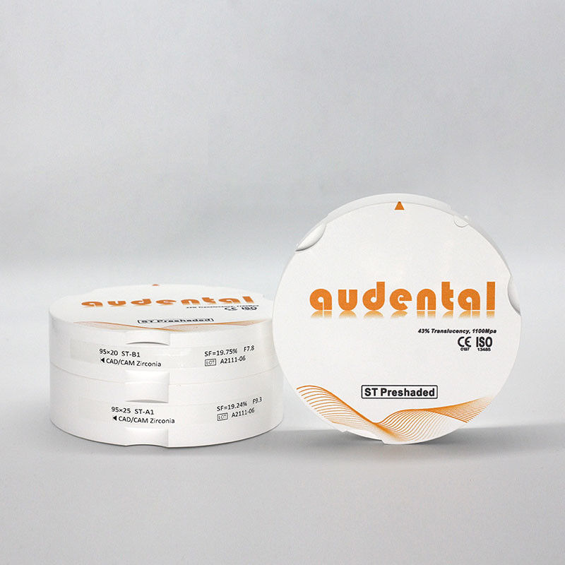 CAD CAM Zirconia ISO Certified With 92/95/98mm Height For Customer Requirements
