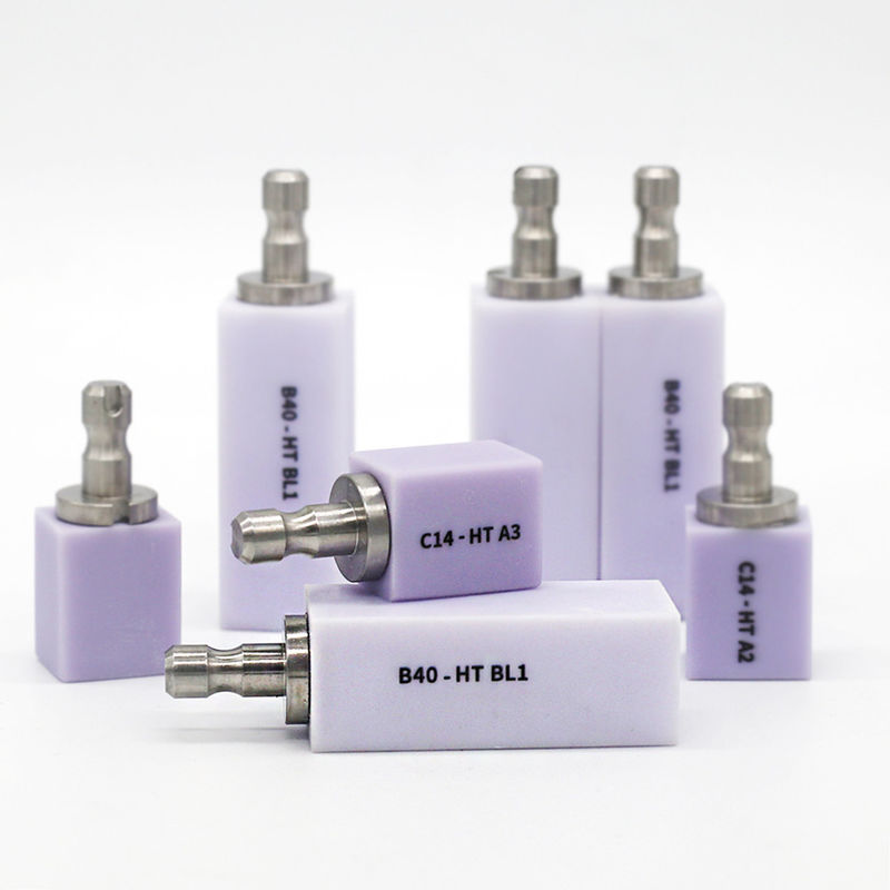 Dental Glass Ceramics B40 HT LT LiSi Block For Veneer Crown Coping Onlay And Bridges Audental