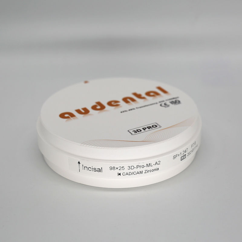 High Density Zirconia Ceramic Dental Density After Sintering 6.0g/cm3 Radioactivity 0.1Bq/g
