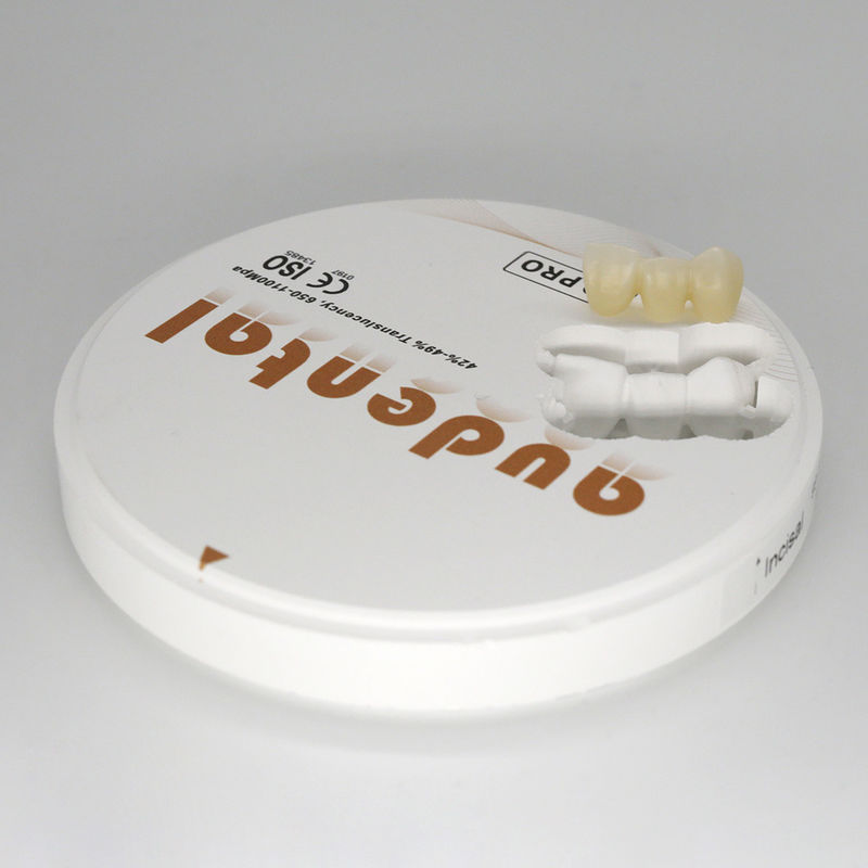 650-1100Mpa Dental Zirconia Block Vita16 Bleach4 Color OEM/ODM Available