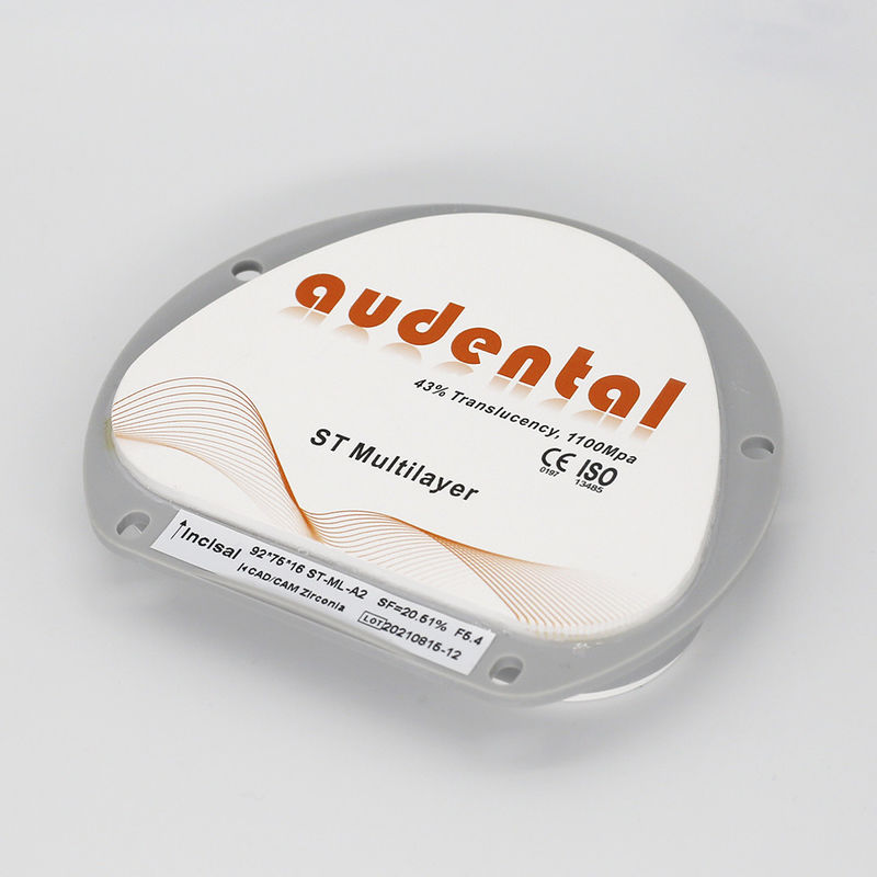 Strength ST-Plus Multilayer zirconia block for Dental Restoration Vita 16 Color Round Disc Shape