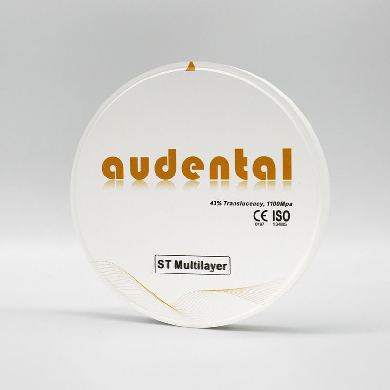 Super Translucency Round Disk Dental Lab ST Multilayer zirconia block with CAD/CAM System