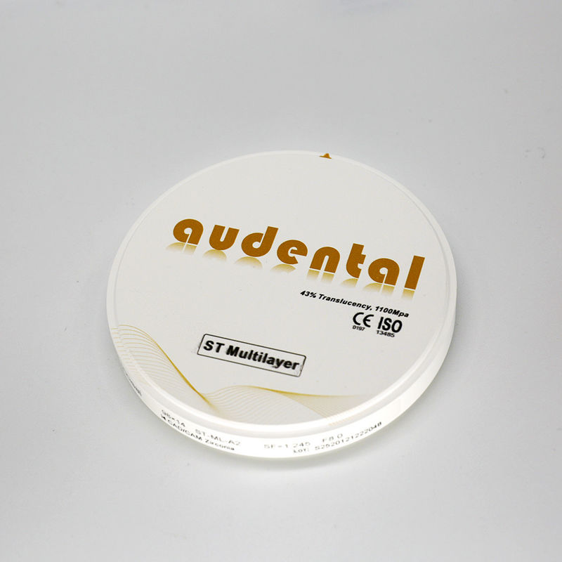 Dental Lab Clinic Digital Solution Fast and Easy Processing ST/DST Multilayer Zirconia Blank