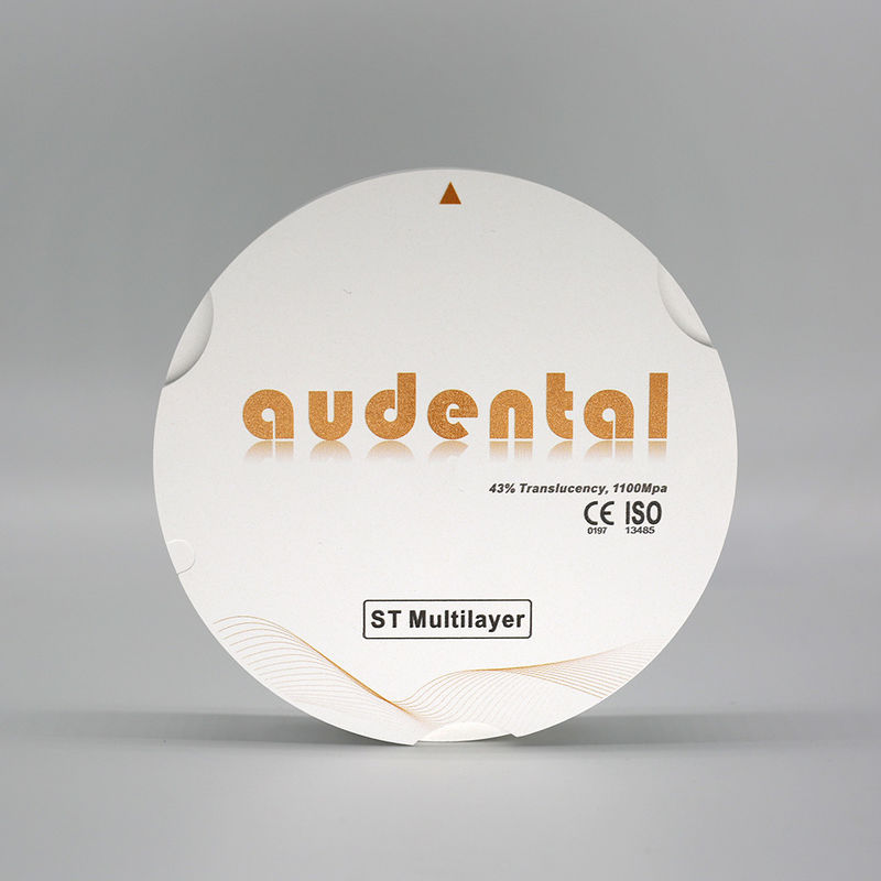 Dental Lab No Coloring Needed Fast Processing ST Multilayer Zirconia Blank Restoration
