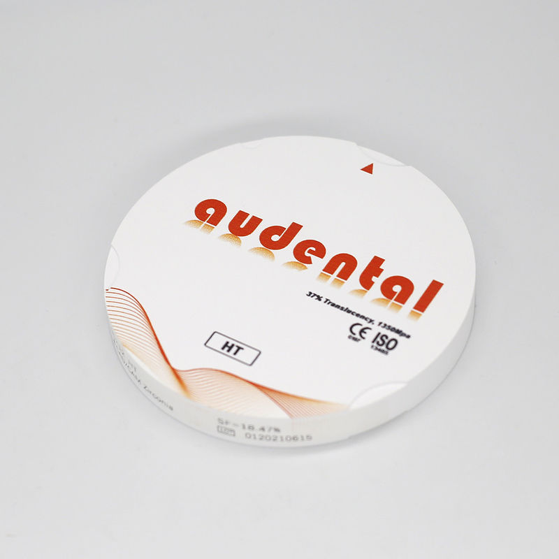 Strength 1350MPa Translucent HT/DHT White Zirconia Blocks OEM/ODM Available in Carton Package