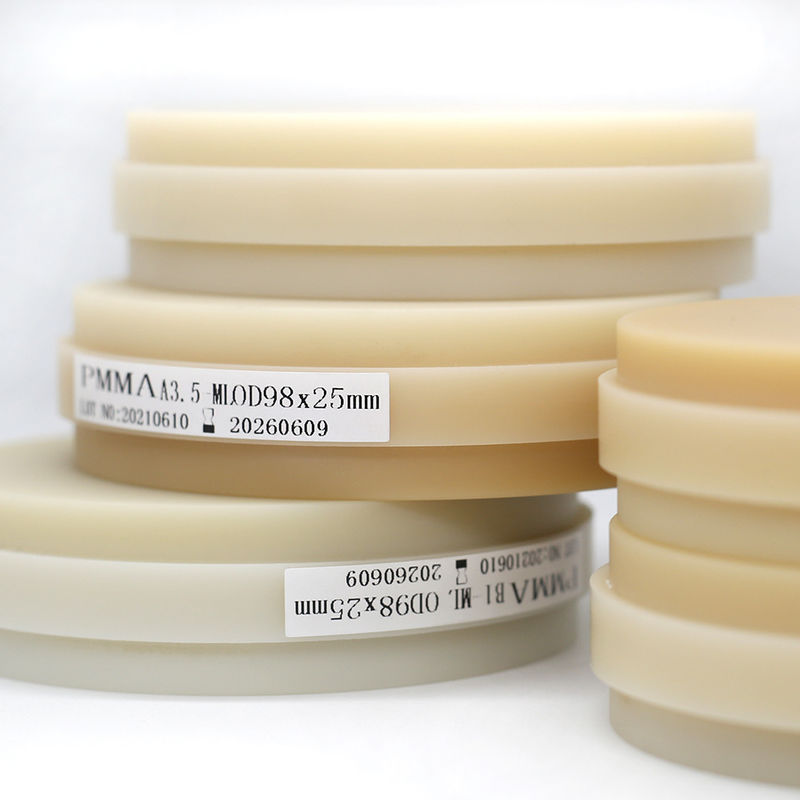 Audental Cad Cam Machine Milling 16 Colors PMMA Multilayer Denture Base Resin Block Dental PMMA