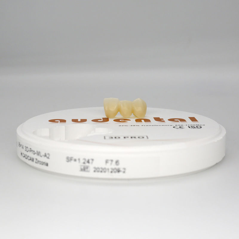 3D Pro Consumables Machinery Material Dental Zirconia Disc Block with Multilayer Advantage