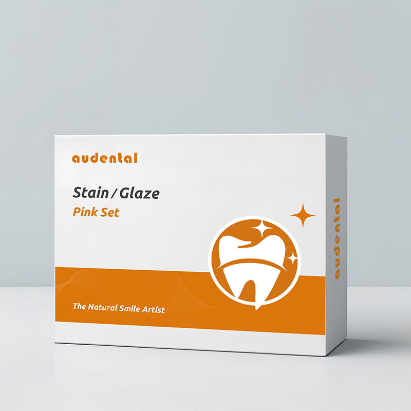 Dental Zirconia Stain And Glaze for Ceramics Porcelain Block Coloring Audental Aesthetic Set Pink Set