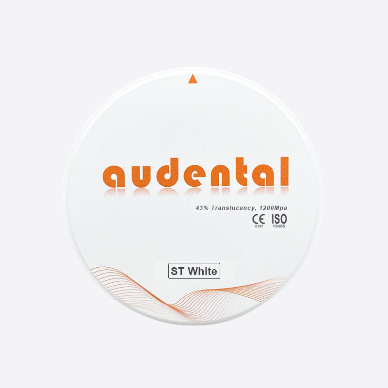 Natural Shade Zirconia Block 1200Mpa Strength 43% Translucency Available In 16 Colors