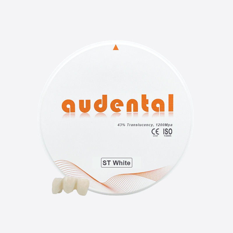 43% High Translucency Dental Zirconia Block With 1200Mpa High Strength For Dental Restoration