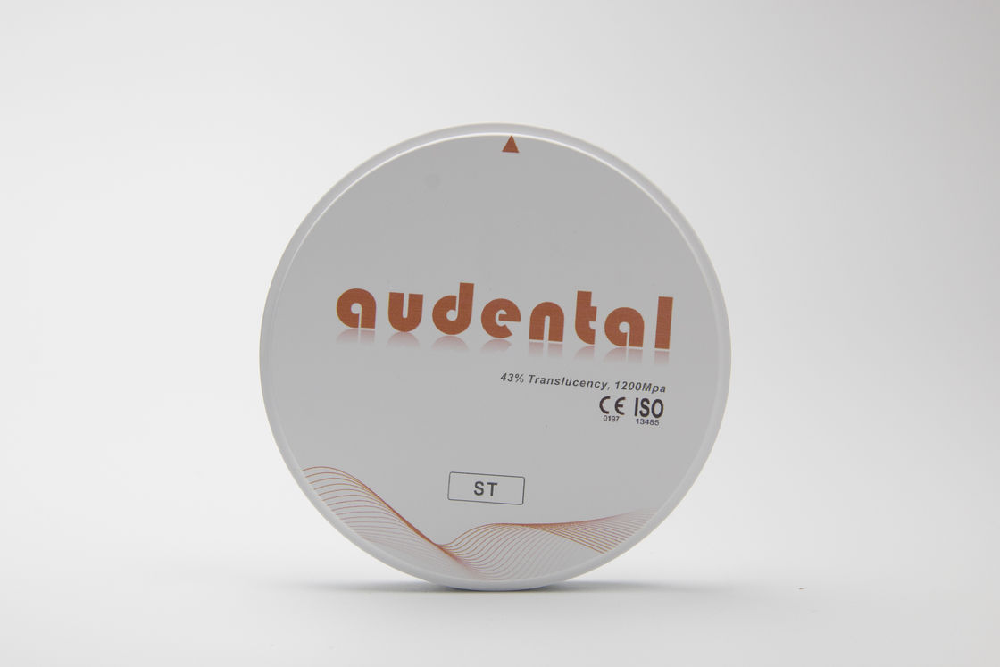 Audental ST Zirconia Blocks for Full Arch Dental Restorations White Blank Disc Milling CAD/CAM Lab Material D shape 95mm