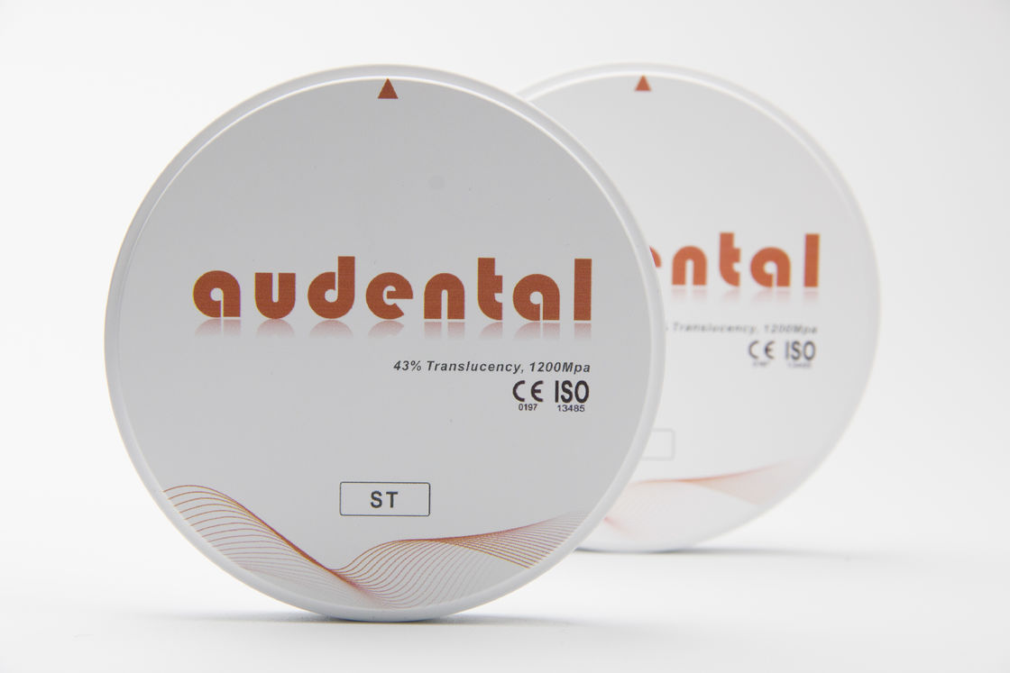 Audental ST Zirconia Blocks for Full Arch Dental Restorations White Blank Disc Milling CAD/CAM Lab Material D shape 95mm