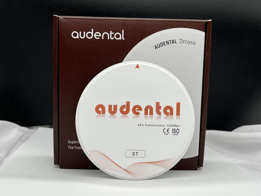 High Strength ST/DST White Zirconia Block 41-43% Translucent For Dental Restorations