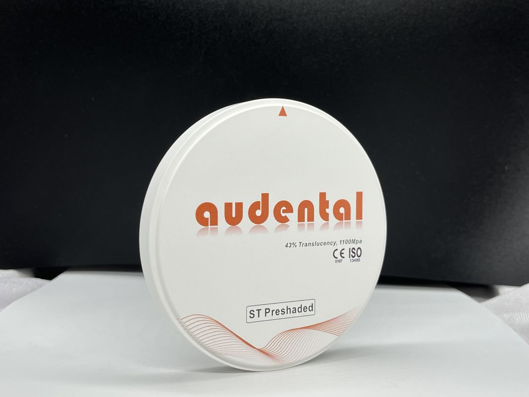 Audental Zirconia Blocks High-Density with 43% Translucency for Natural-Looking Restorations