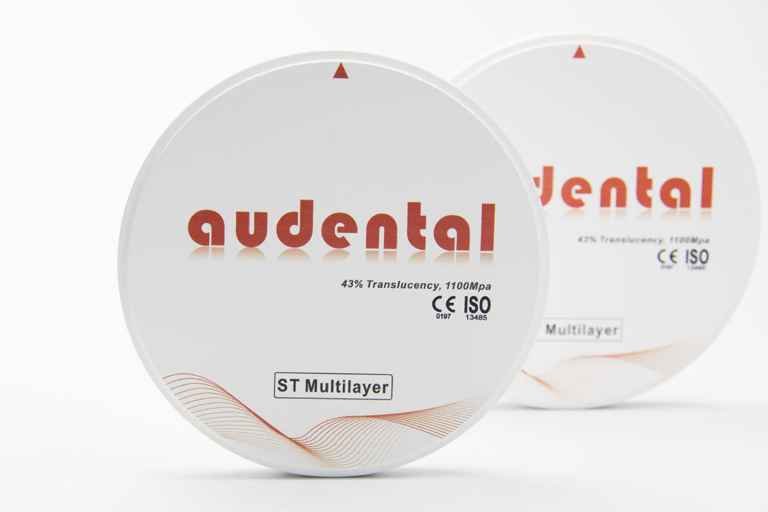 Dental Lab Fast Processing ST/DST Multilayer Zirconia Blank No Coloring Needed for Restoration