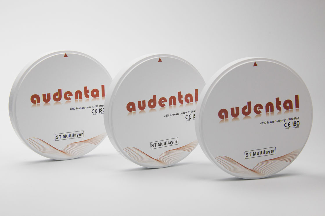 Dental Lab Fast Processing ST/DST Multilayer Zirconia Blank No Coloring Needed for Restoration