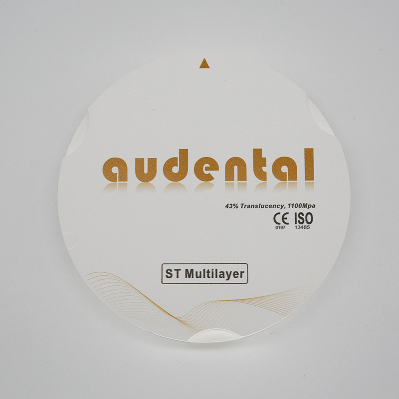680Mpa zirconia block With 49% Translucency Smooth Surface Vita 16 Color