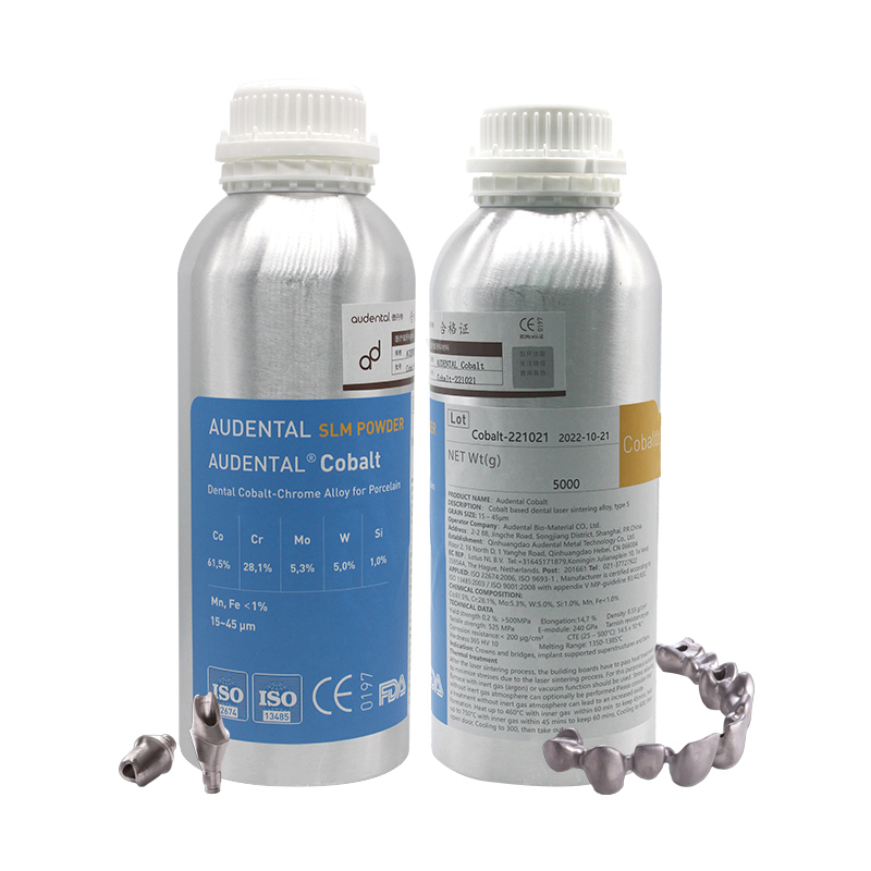 Audental CoCr SLM Powder High-Purity Cobalt-Chromium Alloy for Dental 3D Metal Printing and Laser Sintering