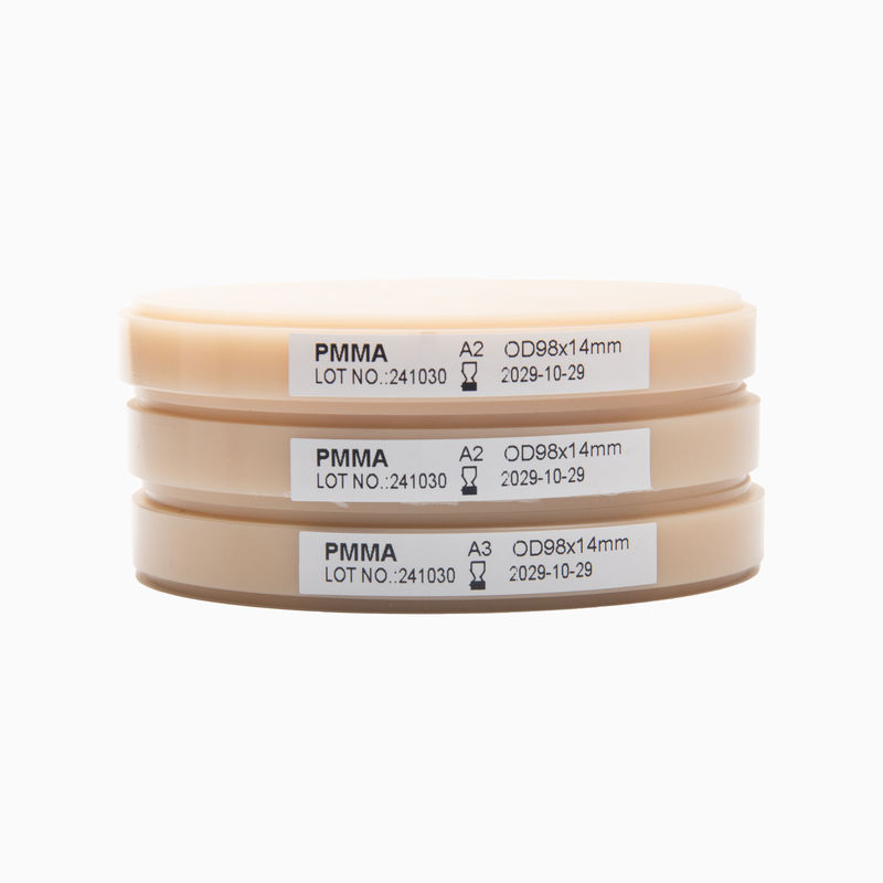 Dental Pmma Block Pink A2 Offering Milling Performance and Natural Gingival Aesthetics for Various Dental Lab Applications