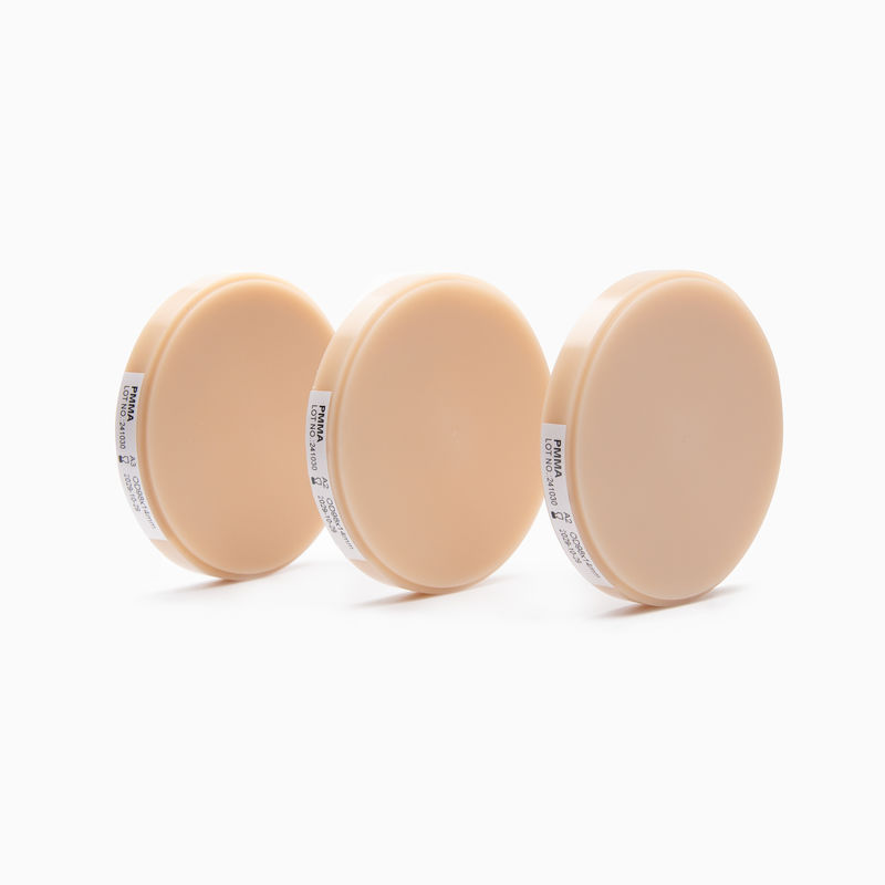 Dental Pmma Block Pink A2 Offering Milling Performance and Natural Gingival Aesthetics for Various Dental Lab Applications