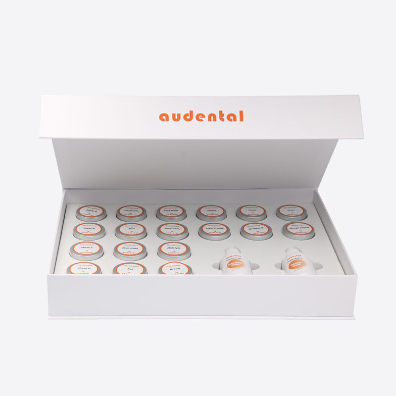 Dental Lab Equipment Featuring Coloring System for Lifelike Surface Texture and Brilliant Glaze in Dental Restorations