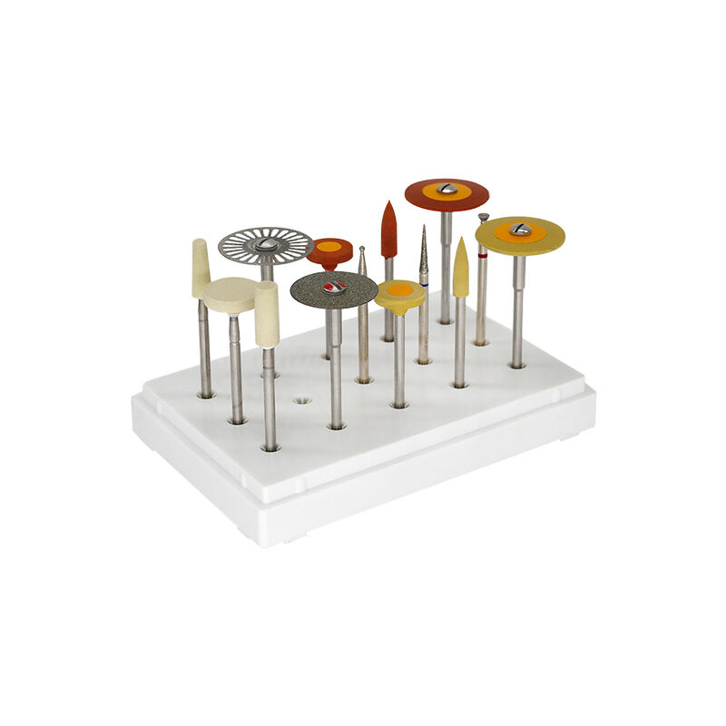 Zirconia Polishing Bur diamond polishing and milling tool kit designed for finishing of zirconia PMMA and wax materials