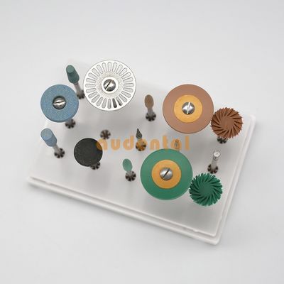 Diamond Dental Acrylic Polishing Burs PMMA Zirconia Crown Polishing Kit