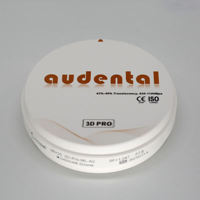 High Density Zirconia Ceramic Dental Density After Sintering 6.0g/cm3 Radioactivity 0.1Bq/g