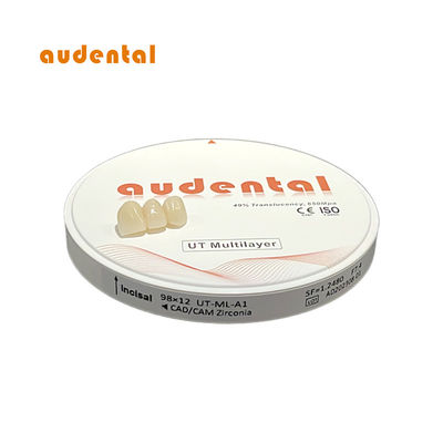 Smooth Vita 16 Multilayer Zirconia Disc Round 12-25mm With 680Mpa Flexural Strength