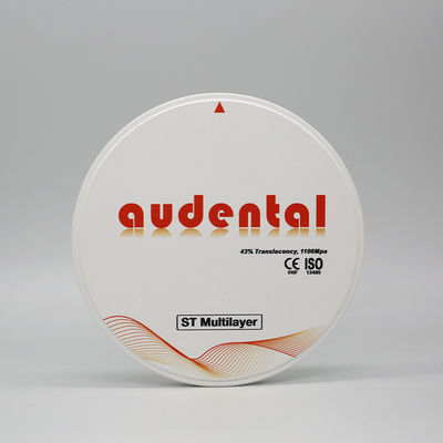 Strength Natural Seamless Good Translucency ST/DST Multilayer Zirconia Block For Dental Restoration