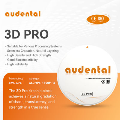 Audental Dental Material 3d Pro Consumables Machinery Material Zirconia Blocks Dental Lab
