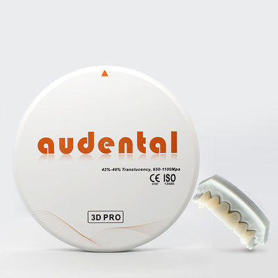 Audental 1100MPa Super Esthetics White Zirconia Block for Dental Milling Materials