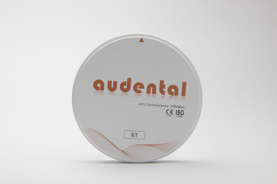 Audental ST Zirconia Blocks for Full Arch Dental Restorations White Blank Disc Milling CAD/CAM Lab Material D shape 95mm