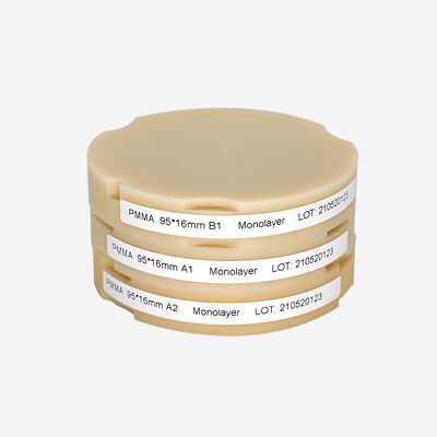 Durable and Water Resistant Pink-A2 Dental PMMA Block for Strong and Sturdy Restorations