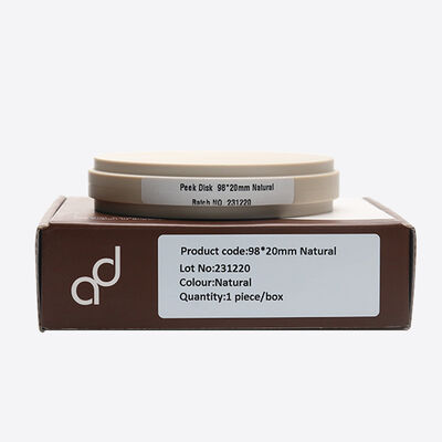 Dental Pmma Block Suitable for Dental Restorations Including Temporary Crowns Bridges and Abutments with Strong Material